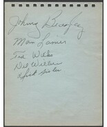 1940'S SIGNED ALBUM PAGE X7 TED WILKS DICK SISLER 1946 CARDINALS WS CHAMPS REDS - €29,76 EUR