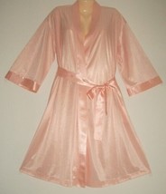 Designer LUCIE ANN Shimmering Satin Trim Lined Peach Robe Avg. - £36.04 GBP