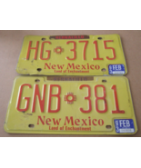NEW MEXICO LICENSE PLATES  SET OF 2   BERNALILLO COUNTY  BARN FIND   EXP... - £14.15 GBP