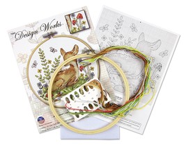 Design Works Counted Cross Stitch Kit 8&quot; Round Deer (11 Count) - $19.61