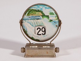 Vintage Flip Perpetual Calendar - Working - Scenes from Niagara Falls - £33.63 GBP