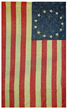 12X18 Vintage Betsy Ross Tea Stained 100D Premium Poly Nylon Sleeve Gard... - $19.99
