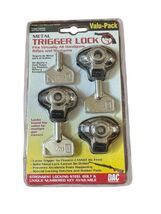 DAC MTL-100 Metal Trigger Lock 3-Pack Valu-Pack SEALED 3 Locks + 3 Keys ... - $9.89