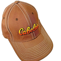 Cabelas Outdoor Gear Adjustable Hat Cap One Size Strapback Brown Vintage - £8.19 GBP