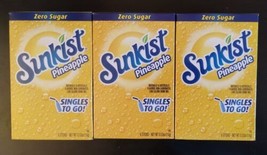 Sunkist Soda Pineapple Singles To Go Drink Mix 18-CT Bundle SAME-DAY FRE... - £8.69 GBP