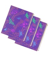 Left-Handed Wide Ruled Notebook With ButterflyDesign, Set Of 3 - £41.50 GBP