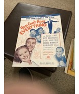1937 YOU CAN&#39;T HAVE EVERYTHING Sheet Music Alice Faye Mack Gordon Harry ... - £4.99 GBP