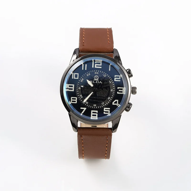 Mens Exquisite Male Leather Quartz Wristwatch Business Gentle Clock Casu... - $15.60