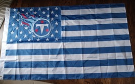 Tennessee Titans 3x5 Foot American Flag Banner New - £10.04 GBP