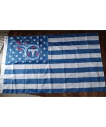 Tennessee Titans 3x5 Foot American Flag Banner New - $17.46 CAD