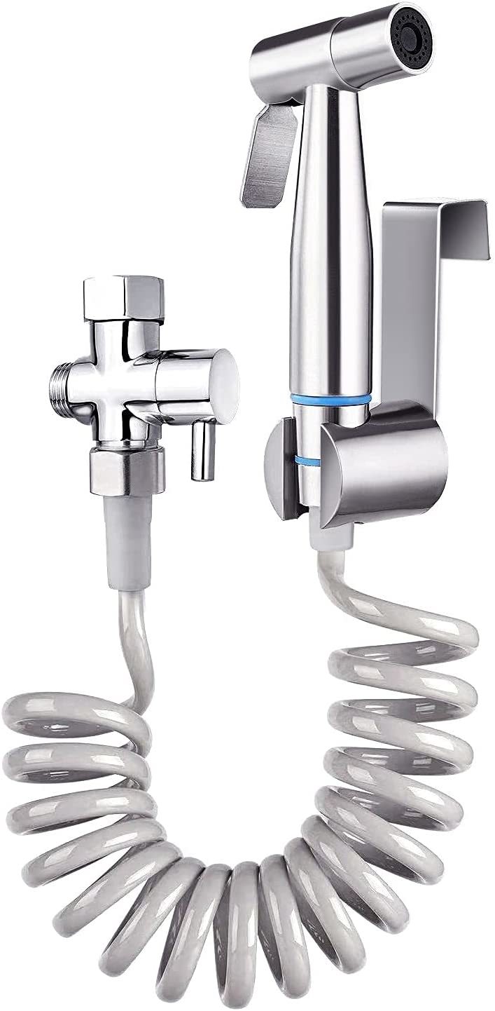 Primary image for Turlee Handheld Bidet Sprayer For Toilet -Brass T-Valve Adapter, Sprayer