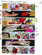 Original 1993 Spectacular Spider-man 196 Marvel Comic color guide art page 18 - $68.59