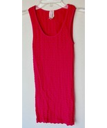 idea Fucshia pink stretchy form fitting sleeveless top in great condition - £9.21 GBP
