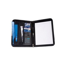 Cescahide A4 Deluxe Zipped Bonded Leather Conference Folder with Calcula... - £47.39 GBP