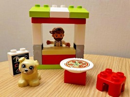 LEGO DUPLO Town Pizza Stand 10927 Toddler Building Bricks Kit 17pcs Toys... - $19.79