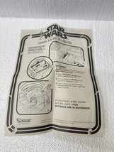 1978 Vintage Star Wars Darth Vader Tie Fighter Instruction Sheet Manual Original - £18.50 GBP