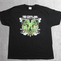 Job For A Cowboy Skull T-Shirt Men&#39;s XL Black Hardcore Metal Deathcore R... - £17.32 GBP