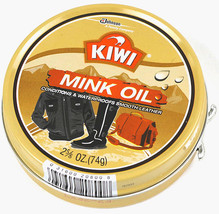 Kiwi Mink Oil Paste Tin Conditioner &amp; Water Proofer Pro Tect Leather Boot Shoes - £56.84 GBP