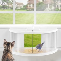 Ktondic Window Bird Feeder Inside House - 180° Clear View Inside House - $42.75