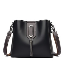 Women&#39;s PU Leather Bucket Bag Fashion Tassel Large Capacity Handbags 2023 New Wo - £43.80 GBP