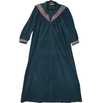 Vtg Vanity Fair Petites Womens Medium Green Velour Velvet Robe Housecoat... - $308.59 MXN