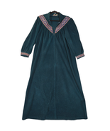 Vtg Vanity Fair Petites Womens Medium Green Velour Velvet Robe Housecoat... - $308.59 MXN