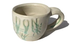 DON Mug Studio Pottery Handmade Functional Ceramics Coffee Tea Cup Chunky 10 Oz - £10.98 GBP