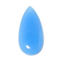 52.9 Carat Natural Sky Blue Onyx Pear Extra Large Loose Stone for Jewelry Making - £9.55 GBP