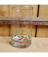 Vintage ARBY&#39;S Restaurant HOLLY BERRY Christmas Holiday Drinking Glass 1... - $17.20