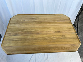 Boat Rectangular Teak Table Top 24x35.4 Inch Plain Cut Corners Fiddles Around RV - $433.00+