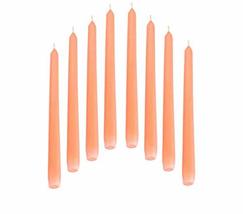 Smokeless Scented Paraffin Wax Peach Tapered Stick Candles Decorations for Livin - £19.92 GBP