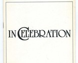 Showbill In Celebration Manhattan City Club 1984 Malcolm McDowell  - $14.83