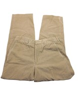 Lands&#39; End Men&#39;s Corduroy Tapered Leg Pants Size 32 Solid Tan Pockets Ca... - $46.08 CAD