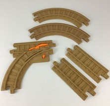 GeoTrax Rail &amp; Road System Replacement Track Pieces Brown Tan Dirt 5pc L... - $16.78