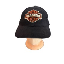 Harley Davidson Baseball Cap Hat Black Born To Ride Snapback Embroidered... - £10.26 GBP