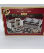 Spode Christmas Tree 5 Piece Tin Set, 2 Mugs  2 Coasters And Tin NIB - £18.51 GBP