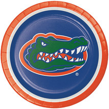 Florida Gators 9 Inch Paper Plates 8 Pack Florida Gators Tableware Supplies - £8.78 GBP