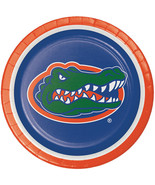 Florida Gators 9 Inch Paper Plates 8 Pack Florida Gators Tableware Supplies - £8.73 GBP