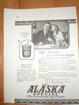 Vintage Alaska Special Ice Cream Freezer Print Magazine Advertisement 1923 - £4.01 GBP