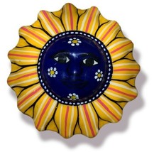 MEXICAN FOLK ART ~ TALAVERA Pottery SUN Trinket Box~ HAND PAINTED - $512.19 MXN