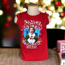 Christmas Elf Buddy Size Medium T-Shirt Movie Santa Funny Tee Laugh Red ... - £7.66 GBP