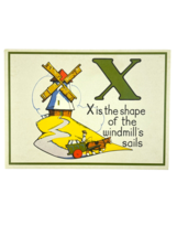 Cavallini Letter X Framable Nursery Art 1930s Repro Alphabet Flash Card ... - $8.90
