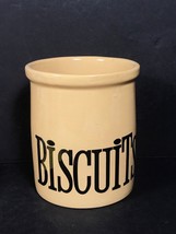 T. G. Green yelloware crock, Biscuit container utensil crock Farmhouse K... - $42.40