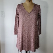 American Eagle Outfitters Dress Size S Burgundy Heather Waffle Thermal S... - $21.56