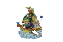 Captain Frog Hits The High Seas Resin Figurine Dolphin Birds Ship Mouse ... - $19.75