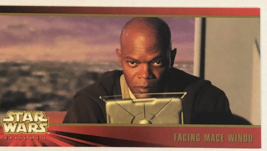 Star Wars Episode 1 Widevision Trading Card #58 Mace Windu Samuel L Jackson - £1.97 GBP