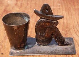 Mexico Sterling Sleeping Man With Bucket Marked GM Salt-925 Handmade Vintage - £79.12 GBP