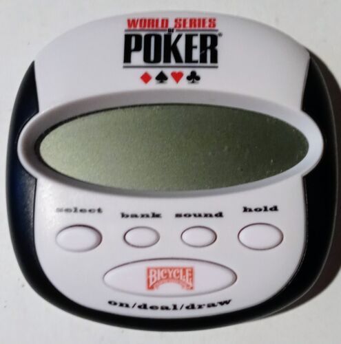 Primary image for Bicycle World Series of Poker Pocket Sized Five Card Draw Handheld Game Techno
