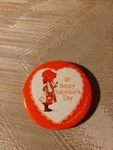 Holly Hobbie Happy Valentines Day Pin American Greetings VTG Damaged See Photos - £11.76 GBP