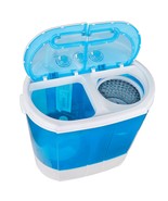 Portable Compact Washing Machine 10Lbs Twin Tub Washer Spin Dryer Gravit... - £127.42 GBP